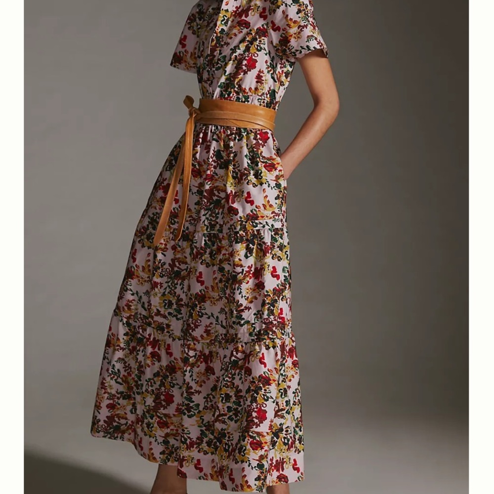Somerset Maxi Dress-Pink floral